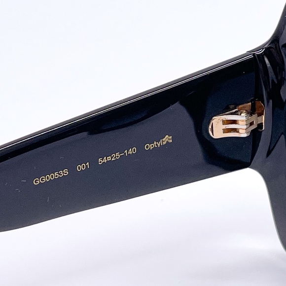 NEW GUCCI GG0053S 001 BLACK SQUARE WOMEN’S SUNGLASSES GUCCI GG0053SN 001 - Picture 10 of 12